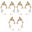 3Paires Oreilles Clips Boucles Multi Couleurs Faciles À 4