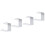 2Ensembles Support Casque Aluminium Design Simple Argent 3