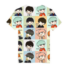 (Pattern B, Tag XXXXL=US XXL) Kpop 3d Bts Tshirt Bangtan Boys Love Yourself Tshirt Short Sleeve Jin Suga New