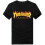 (BLACK,S)Unisex Mens Womens Short Sleeve Tshirt Thrasher Tops Crew Neck Tee Pullover 3