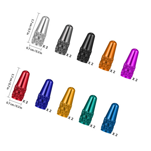 20Pièces Bouchons En Alliage D'aluminium Multicolores Pour 1