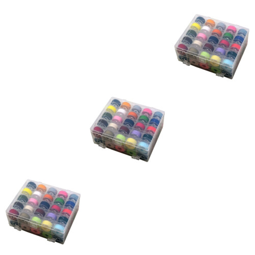 3Pièces Rangement Fil 36 Couleurs Pour Machine À 2
