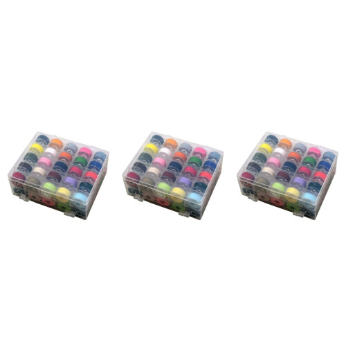 3Pièces Rangement Fil 36 Couleurs Pour Machine À 1