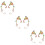 3Paires Oreilles Clips Boucles Multi Couleurs Faciles À 9