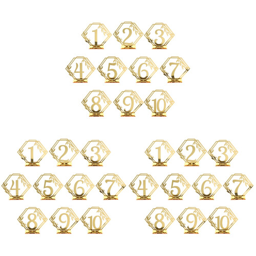 30Pièces Panneaux Réservés En Pour Décoration De Table 2