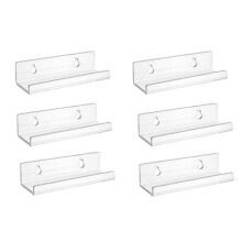 Suporte de Exibição de Discos Acrílicos Prateleira Transparente Montada Na Parede Suporte para Discos de Vinil Prateleiras Flutuantes Rack de