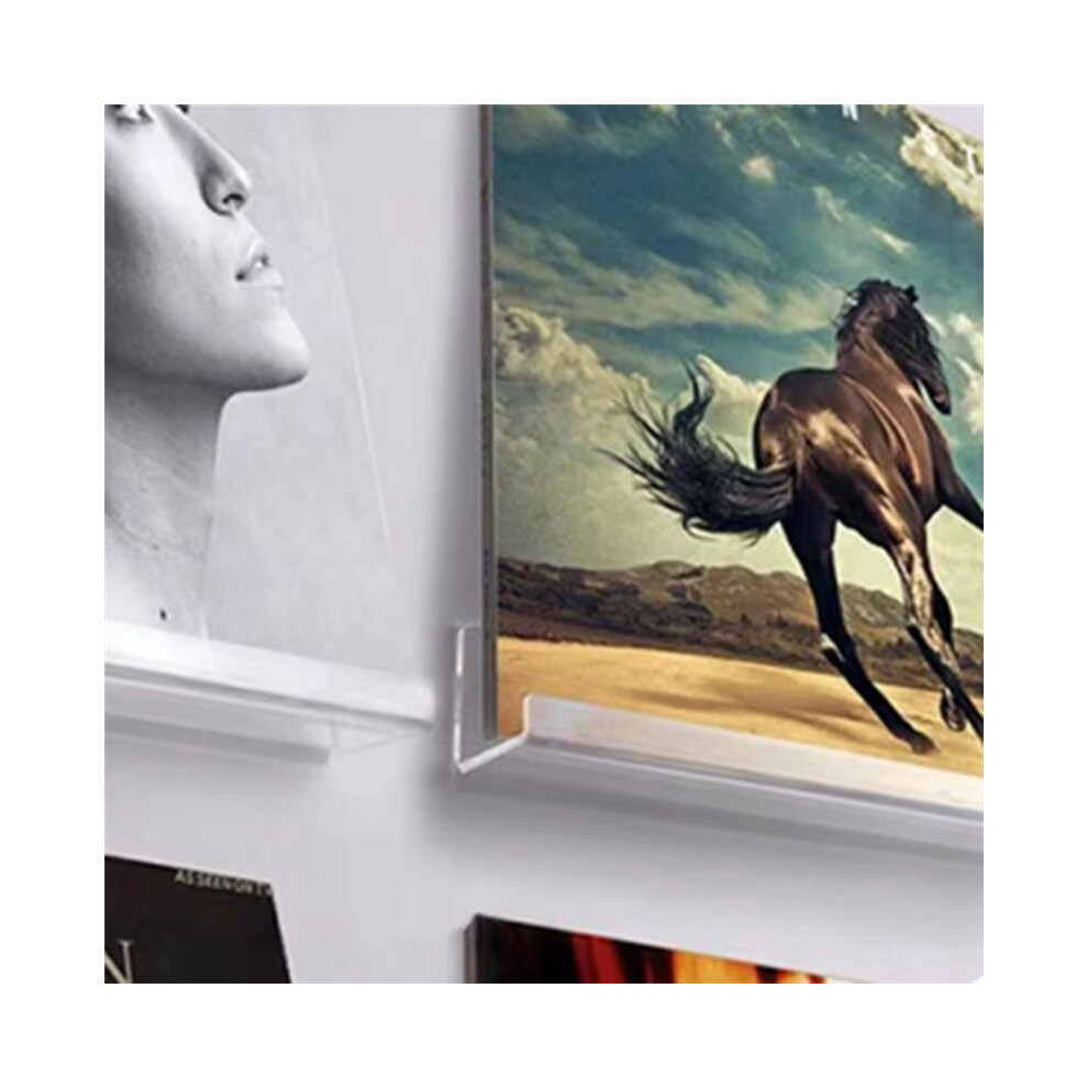 Acrylic Record Display Stand Shelf Clear Wall Mounted Vinyl Record Holder Floating Shelves Record Album Storage Rack Spactz