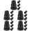 20Pièces Embouts Canne Remplacement En Caoutchouc Premium Noir 8