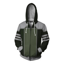(Dark Green,S)Avatar The Last Airbender Hoodie Cosplay Costume Man Women Anime Jackets Zipper