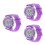 3Pièces Enfants LED Violet Résistantes Cadeau Précis 7