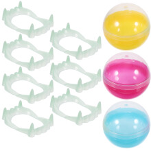 30Pièces Accessoires Dents Faux Halloween Lumineuses Multicolores