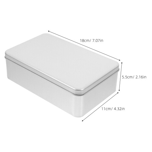 9Pièces Boîtes Métalliques Argent Pour Cookies Maison 2
