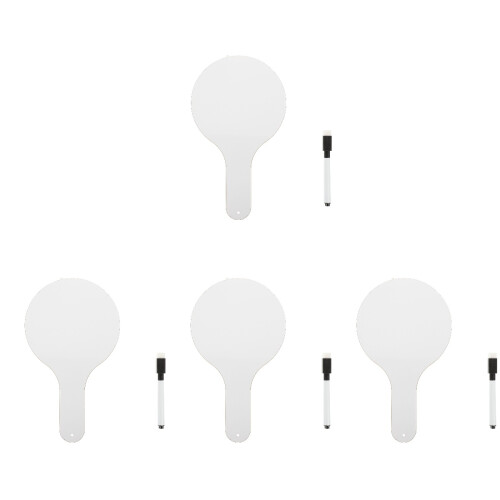 4Ensembles Paddles Effaçables Double Face En Bois Pour Écoliers 2