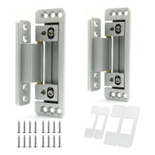 Verborgen Deurscharnieren, 2-Pack Verstelbare Verborgen Deurscharnieren, 110 Lbs Draagvermogen, Zware Verborgen Scharnieren voor Geheime Deur