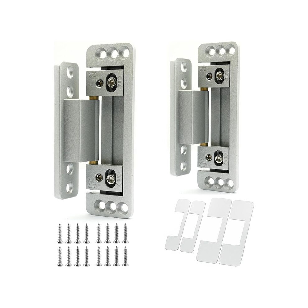 Hidden Door Hinges,2Packs Adjustable Hidden Door Hinges,110Lbs Load-Bearing,Heavy Duty Concealed Hinges For Secret Door 6031947285209