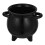 4Pcs Mini Ceramic Halloween Cauldron Candy Holder Black Jars 1