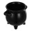 4Pcs Mini Ceramic Halloween Cauldron Candy Holder Black Jars 2