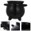 4Pcs Mini Ceramic Halloween Cauldron Candy Holder Black Jars 11