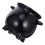 4Pcs Mini Ceramic Halloween Cauldron Candy Holder Black Jars 3