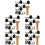 30Pièces Support Mural Fer Noir Pour Bats Baseball Usage Maison 5