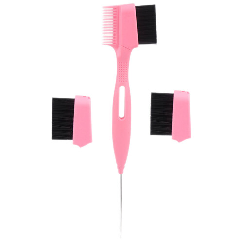 4Ensembles Brosse Sourcils Portable Rose Confortable Et Robuste 1