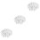 3Pcs White Toys Rotating Bed Bells for Stroller and 7