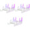 3Pcs Transparent Acrylic 3 Tier Keyboard Organizer and Display Stand 5
