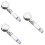 3Pcs High Pressure LED Shower Head with Filter and Multi Color Lights 10