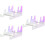 3Pcs Transparent Acrylic 3 Tier Keyboard Organizer and Display Stand 8