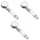 3Pcs High Pressure LED Shower Head with Filter and Multi Color Lights 6