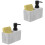 2Ensembles Flacons Résine Lotion Clair Pour Salle De Bain 5