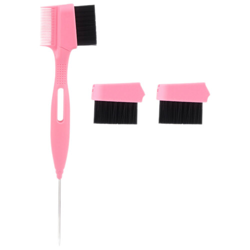4Ensembles Brosse Sourcils Portable Rose Confortable Et Robuste 2
