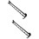 2Sets Portable Black ABS Closet Hanging Rod Wardrobe Bar 7