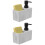 2Ensembles Flacons Résine Lotion Clair Pour Salle De Bain 7