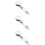 3Pcs High Pressure LED Shower Head with Filter and Multi Color Lights 11