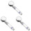 3Pcs High Pressure LED Shower Head with Filter and Multi Color Lights 5
