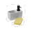 2Ensembles Flacons Résine Lotion Clair Pour Salle De Bain 10