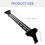 2Sets Portable Black ABS Closet Hanging Rod Wardrobe Bar 8