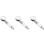 3Pcs High Pressure LED Shower Head with Filter and Multi Color Lights 7