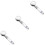 3Pcs High Pressure LED Shower Head with Filter and Multi Color Lights 8