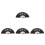 4Pcs Tai Chi Black Folding Fan for Performance and Dance Use 7