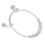 5Pcs Infant Bell Bangle Bracelets Silver Adjustable Baby Jewelry 9