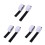 3Pcs Black Fastening Tape Adhesive Round Hook & Loop for Home Use 6