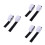 3Pcs Black Fastening Tape Adhesive Round Hook & Loop for Home Use 4