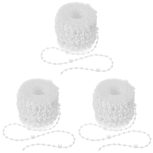 3Sets Pom White Roller Blind Connector Beads Chain Curtain Repair Set 2