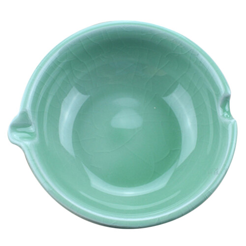 2Pcs Decorative Ceramic Ink Dish Desktop Ink Container for Brush Pens