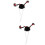 2Pcs Black Knitted Mini Hamster Hat Small Pet Party Accessory 4