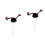 2Pcs Black Knitted Mini Hamster Hat Small Pet Party Accessory 7