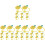 32Pcs Reusable Yellow Straw Tip Covers Protective Silicone Straw Plugs 4