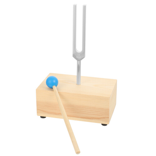 4Sets Experiment fork Set in Wooden Base with Hammer for Kids 2